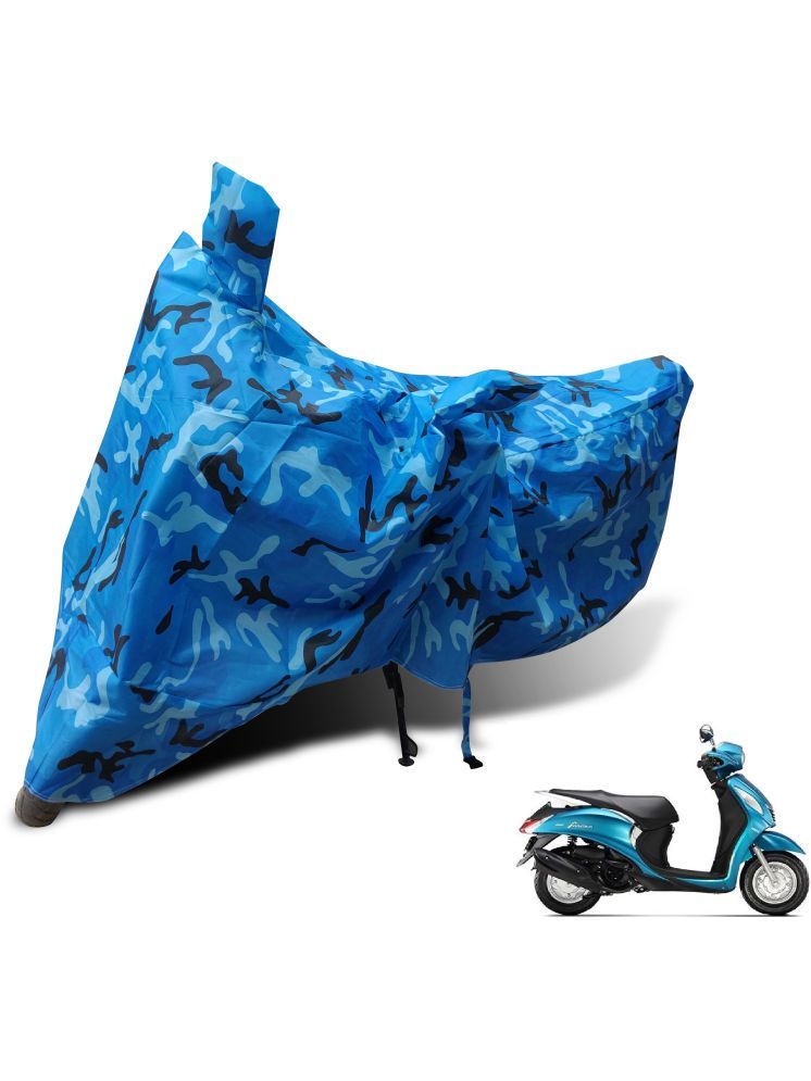     			Auto Hub Bike Body Cover for Yamaha Fascino ( Pack of 1 ) , Blue