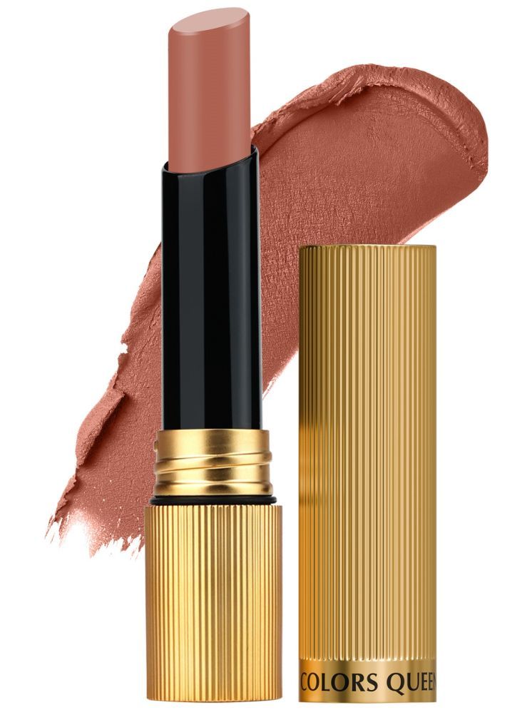     			Colors Queen Hold Up Full Day Non-Transfer Matte Lipstick 4g, Coffee Time (Shade - 123)