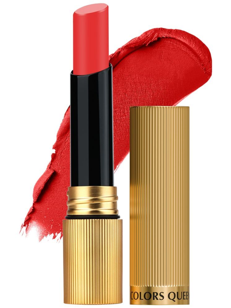     			Colors Queen Hold Up Full Day Non-Transfer Matte Lipstick 4g, Iconic Red (Shade - 111)