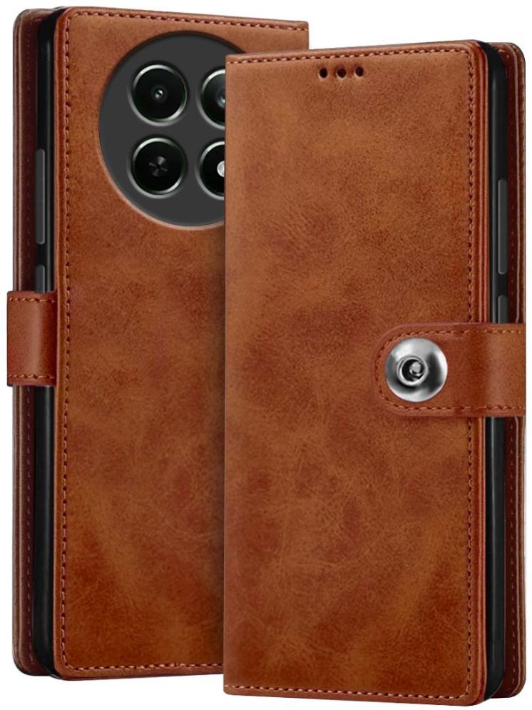     			Fashionury Brown Flip Cover Leather Compatible For Realme 13 Pro Plus 5G ( Pack of 1 )