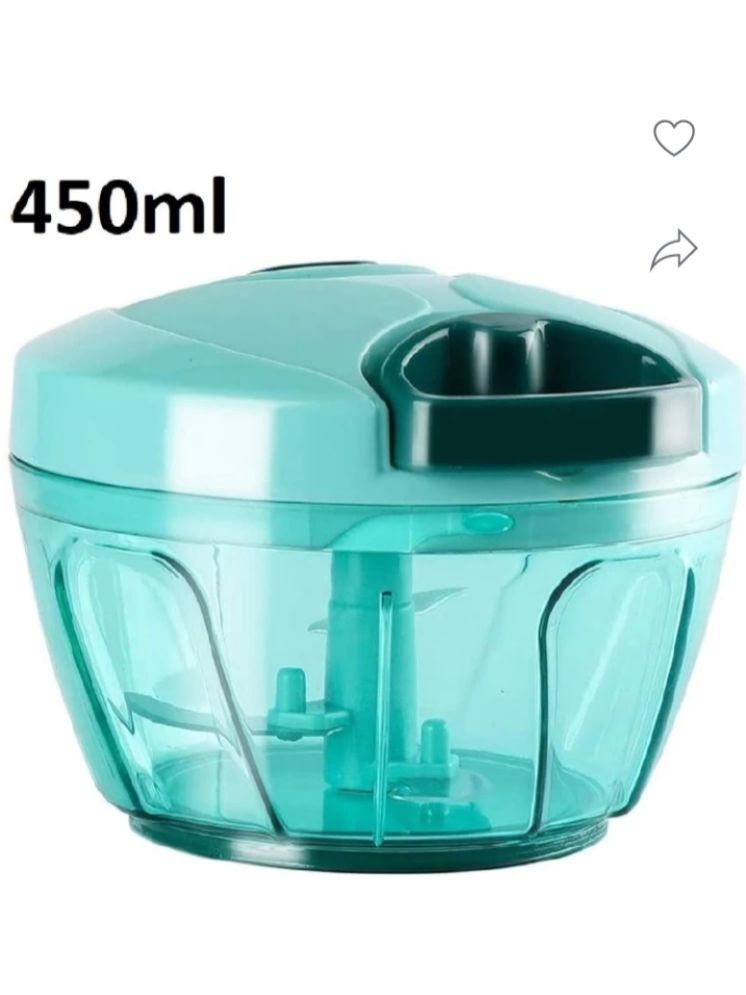     			Fitgo MINI CHOPPER Green Plastic Mannual Chopper 450 ml ( Pack of 1 )