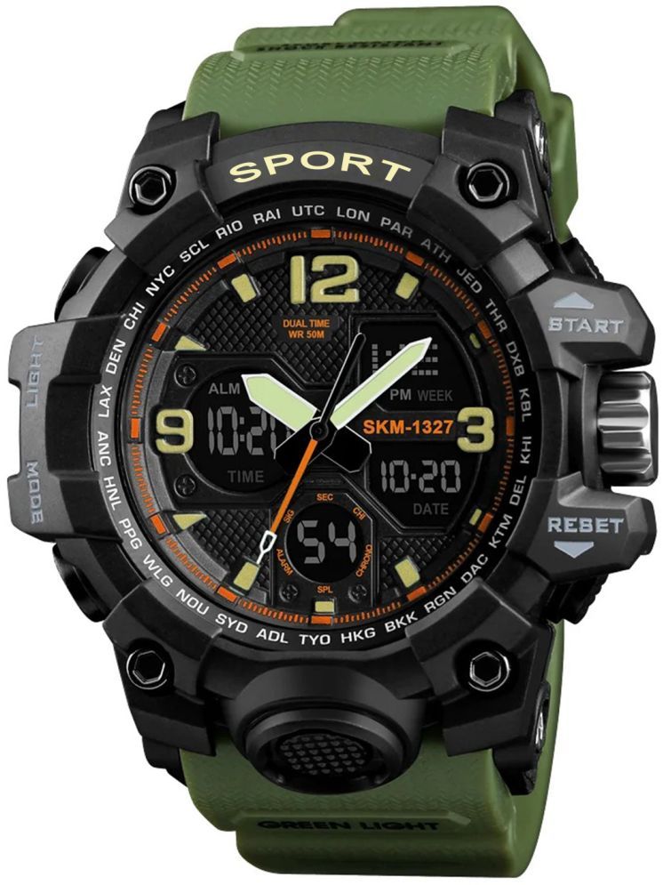     			Harbor Green Silicon Analog-Digital Men's Watch