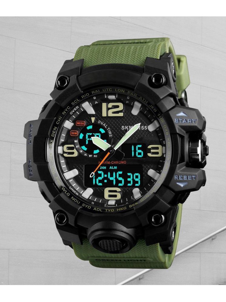     			Harbor Green Silicon Analog-Digital Men's Watch