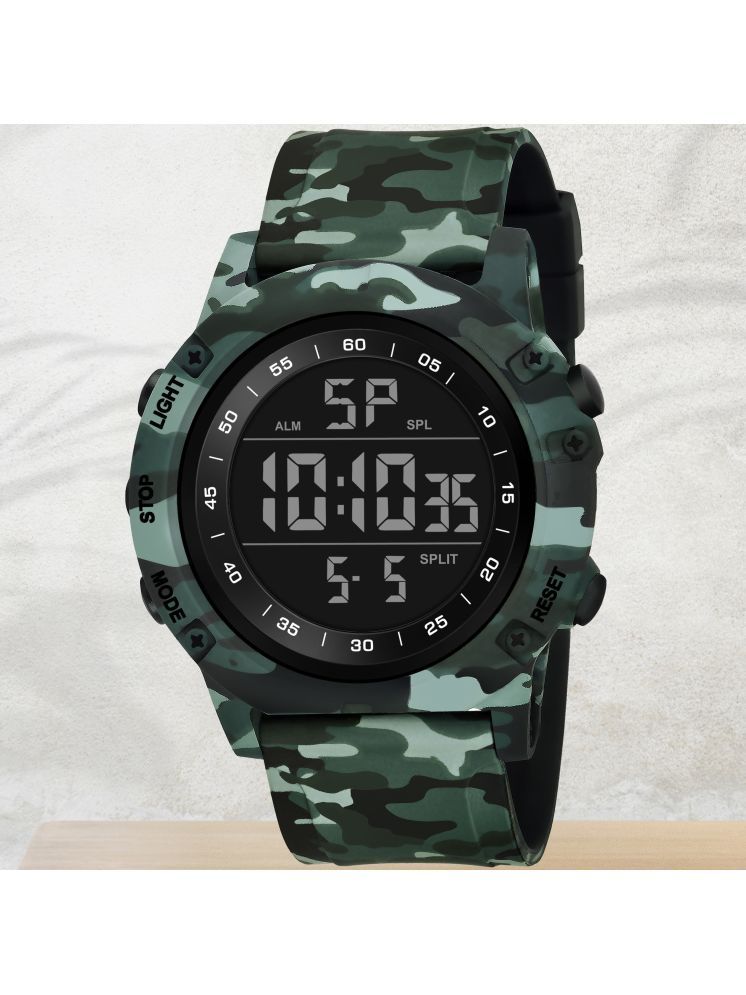     			Harbor Green Silicon Analog-Digital Men's Watch