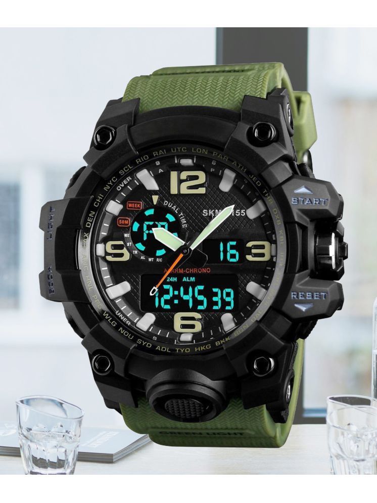     			Harbor Green Silicon Analog-Digital Men's Watch