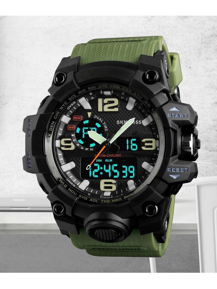     			Harbor Green Silicon Analog-Digital Men's Watch