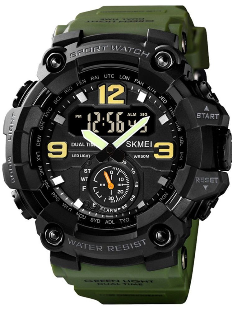     			Harbor Green Silicon Analog-Digital Men's Watch