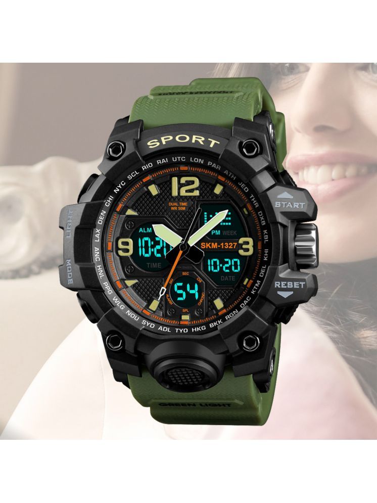     			Harbor Green Silicon Analog-Digital Men's Watch