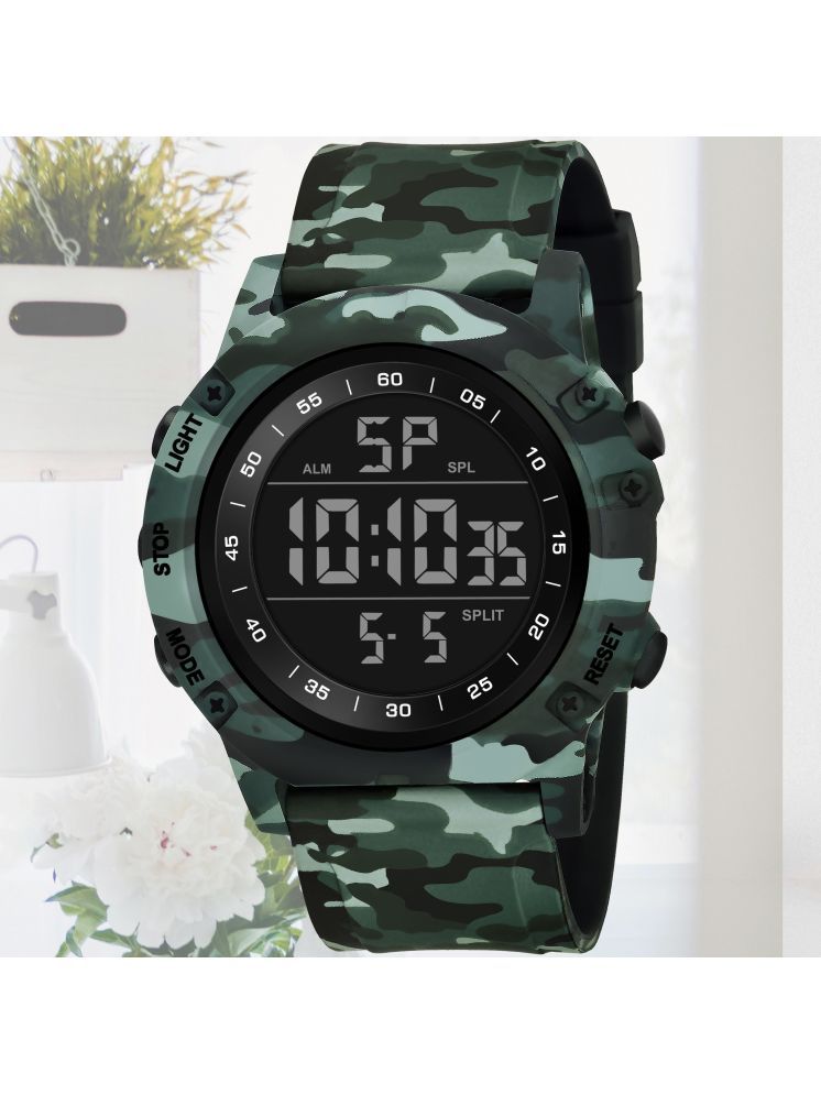     			Harbor Green Silicon Analog-Digital Men's Watch