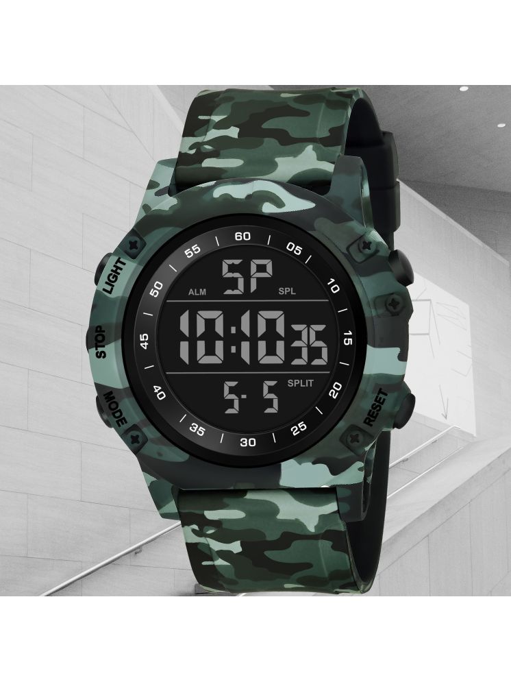     			Harbor Green Silicon Analog-Digital Men's Watch