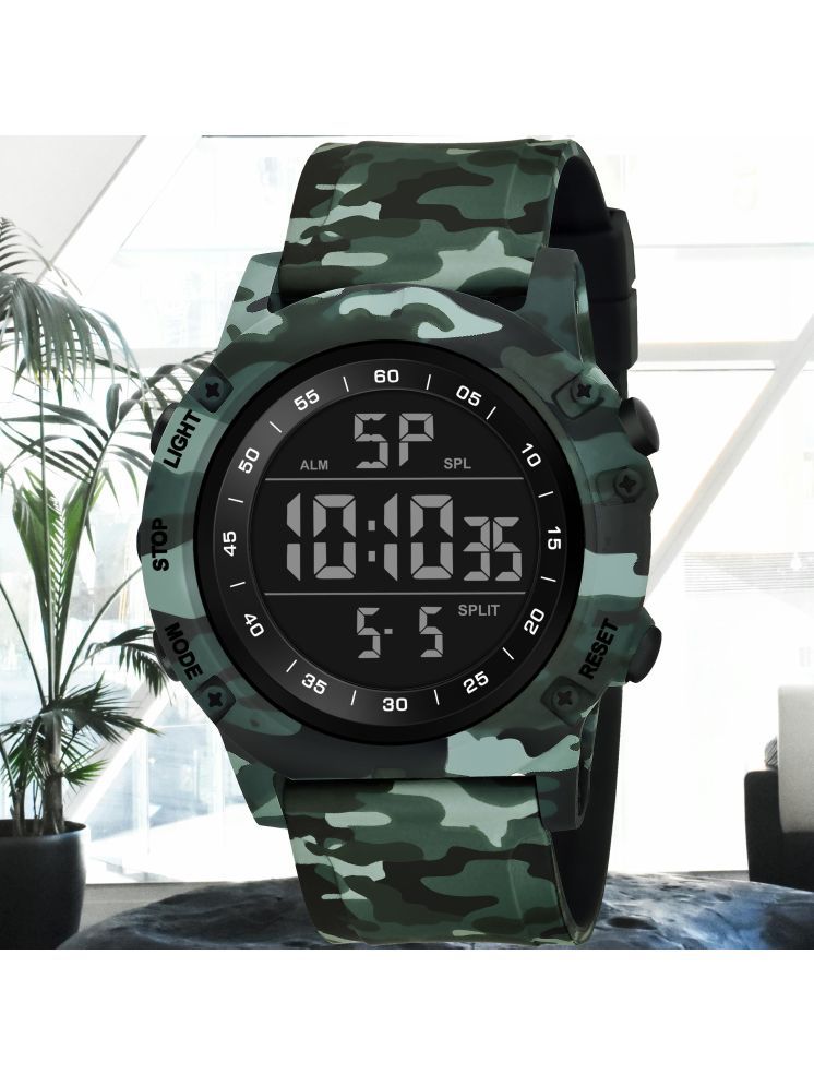     			Harbor Green Silicon Analog-Digital Men's Watch