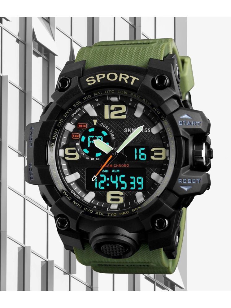     			Harbor Green Silicon Analog-Digital Men's Watch