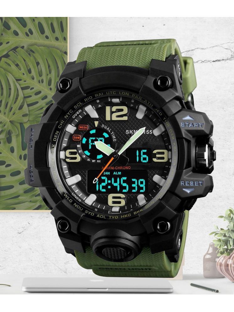     			Harbor Green Silicon Analog-Digital Men's Watch