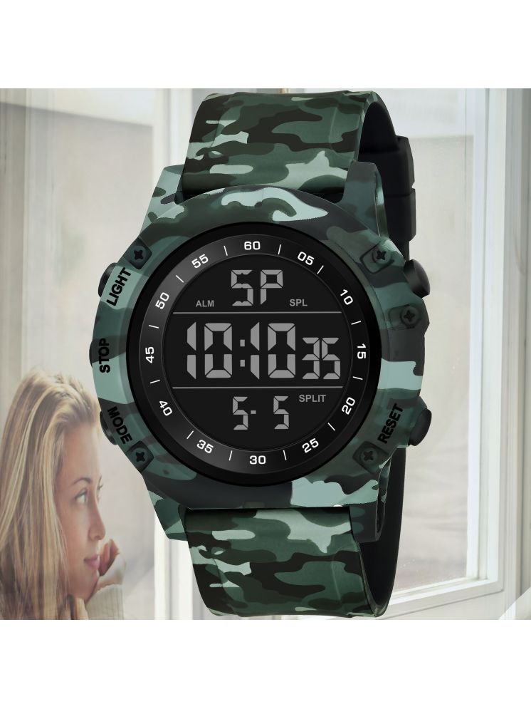     			Harbor Green Silicon Analog-Digital Men's Watch