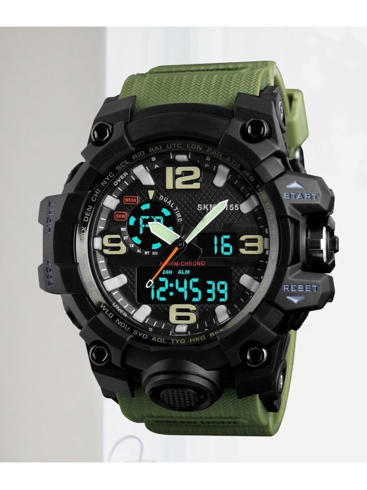     			Harbor Green Silicon Analog-Digital Men's Watch