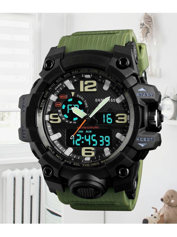     			Harbor Green Silicon Analog-Digital Men's Watch