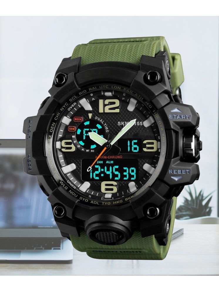     			Harbor Green Silicon Analog-Digital Men's Watch