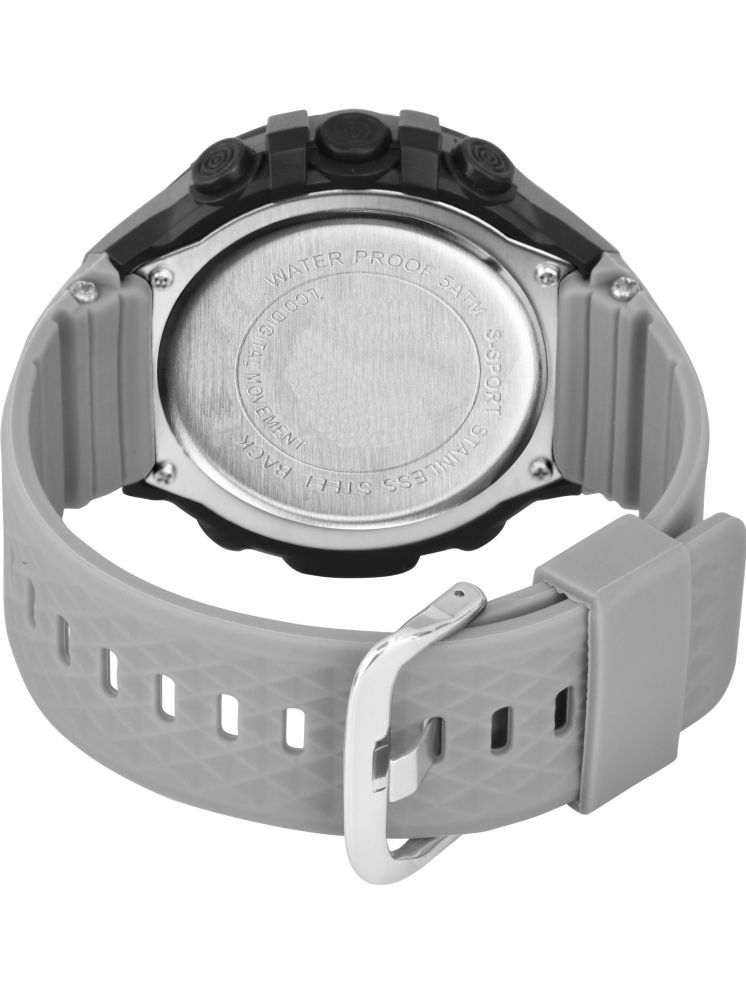     			Harbor Light Grey Silicon Digital Men's Watch