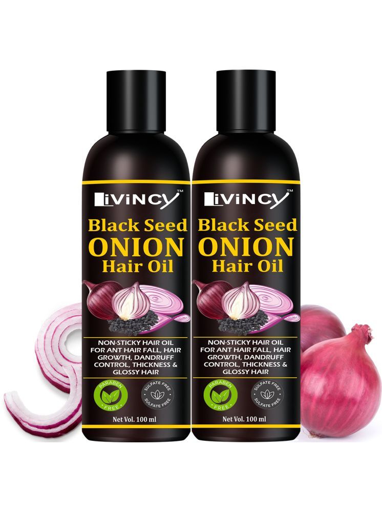     			LIVINCY Frizz Control Onion Oil 200 ml ( Pack of 2 )