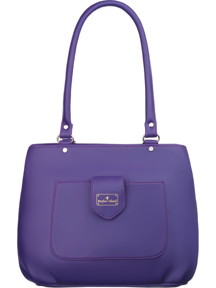     			Perfect Choice Purple PU Shoulder Bag