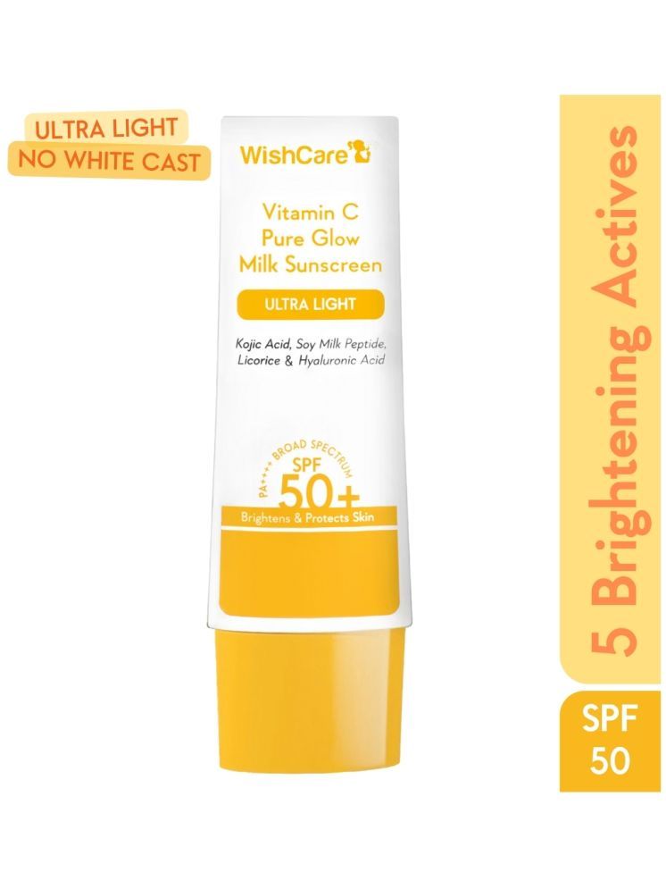     			WishCare SPF 50 Sunscreen Cream For All Skin Type ( Pack of 1 )