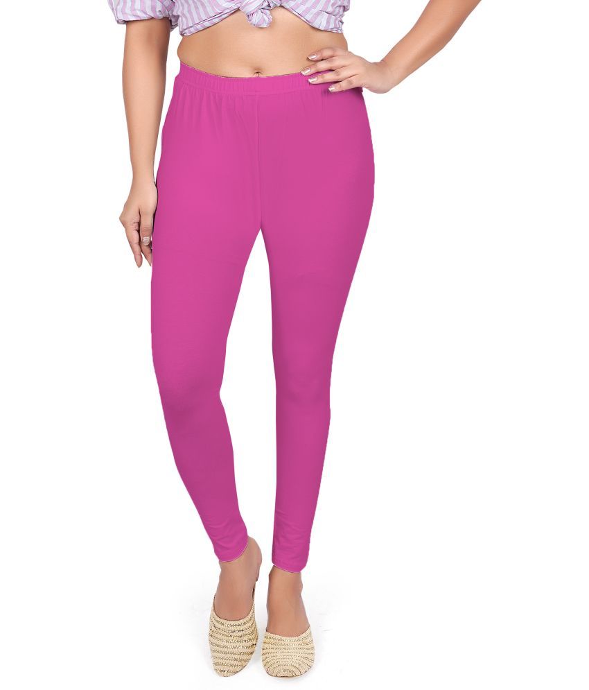     			Colorscube - Pink Lycra Women's Leggings ( Pack of 1 )