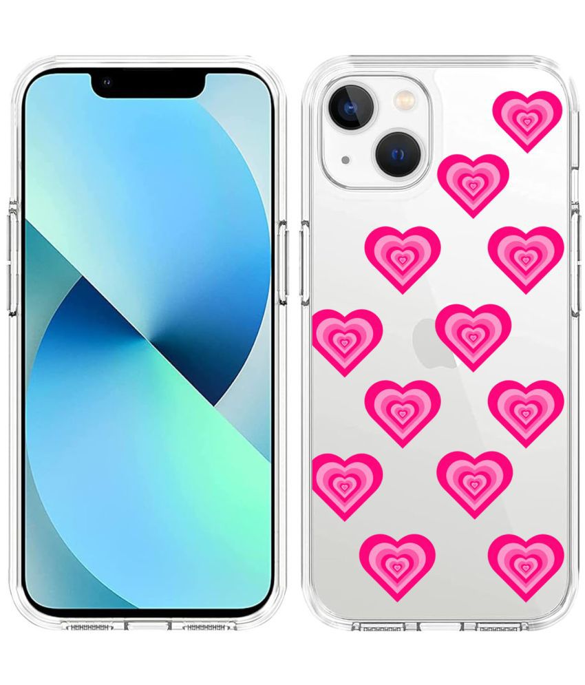     			Dimalo Multicolor Printed Back Cover Silicon Compatible For iPhone 13 ( Pack of 1 )