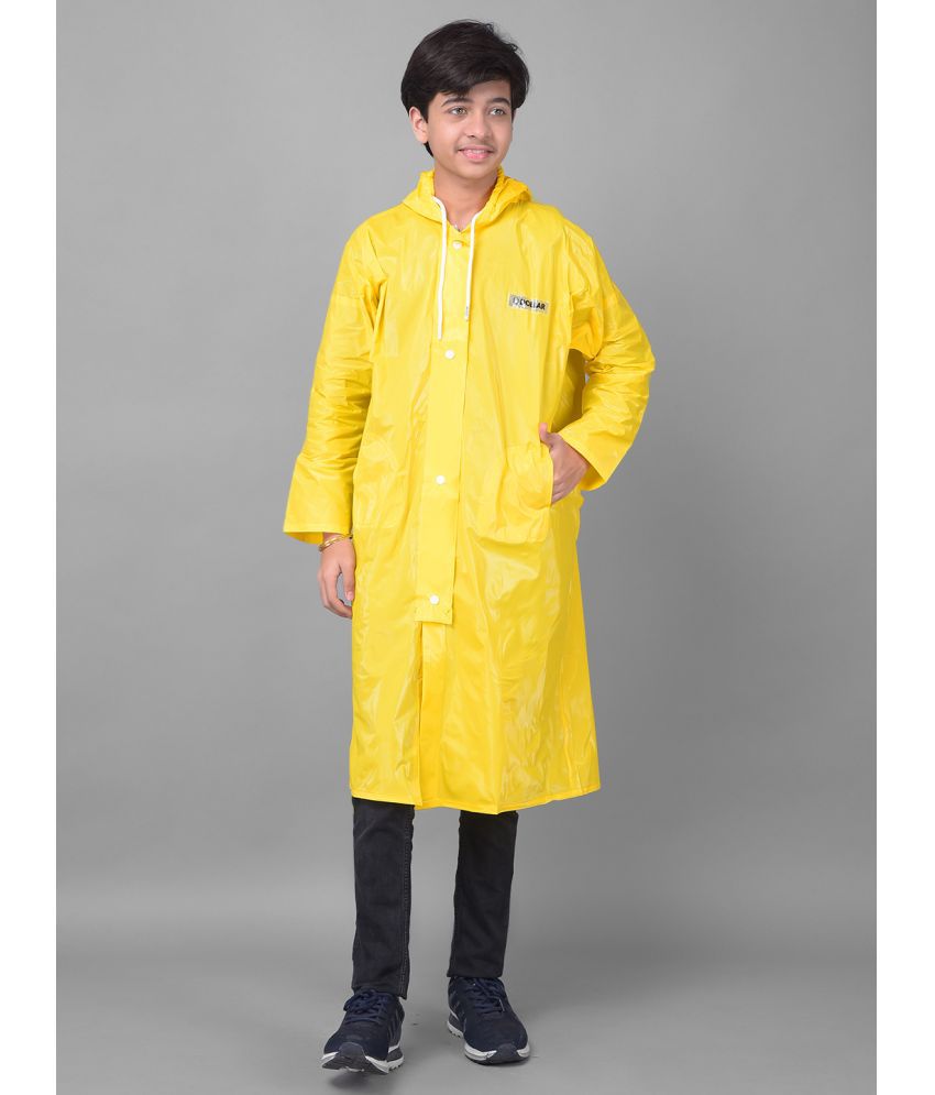     			Dollar Rainguard Kids' Full Sleeve Solid Long Raincoat With Adjustable Hood and Pocket