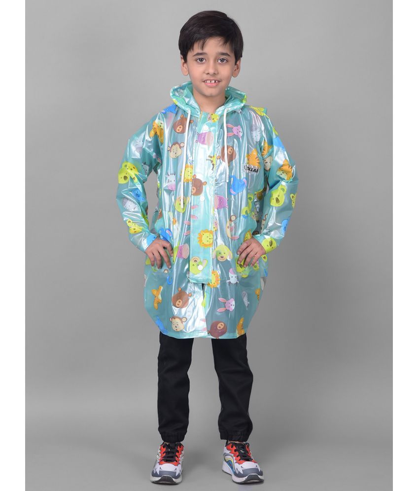     			Dollar Rainguard Kids' Full Sleeve Face Printed Long Raincoat With Adjustable Hood and Pocket