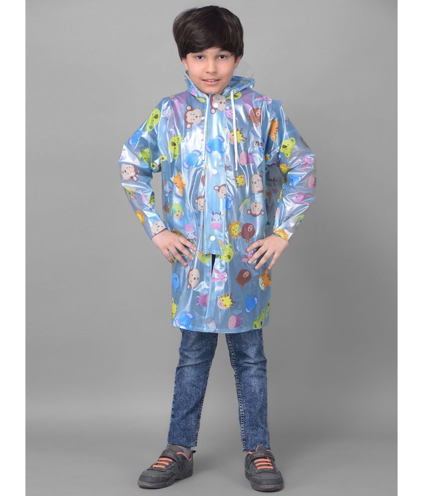     			Dollar Rainguard Kids' Full Sleeve Face Printed Long Raincoat With Adjustable Hood and Pocket