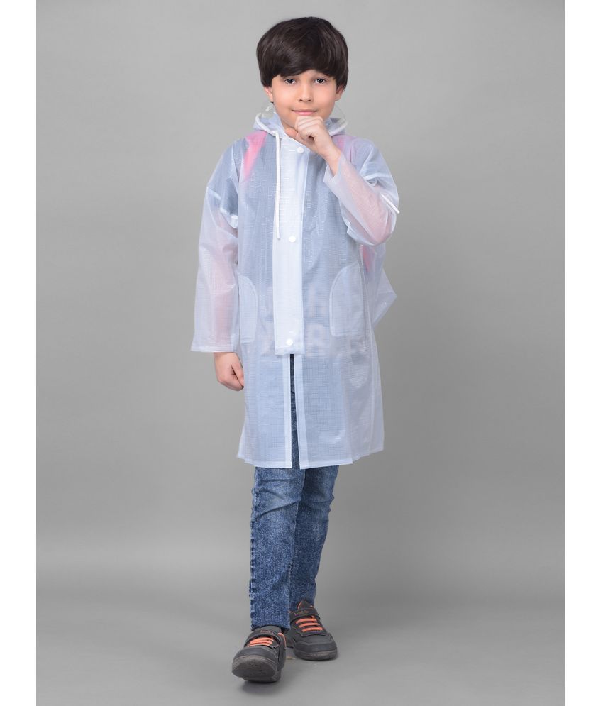     			Dollar Rainguard Kids' Full Sleeve Solid Long Raincoat With Adjustable Hood and Pocket