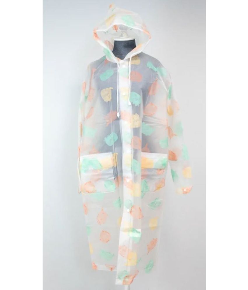     			Infispace Polyester Long Raincoat - Multi Color