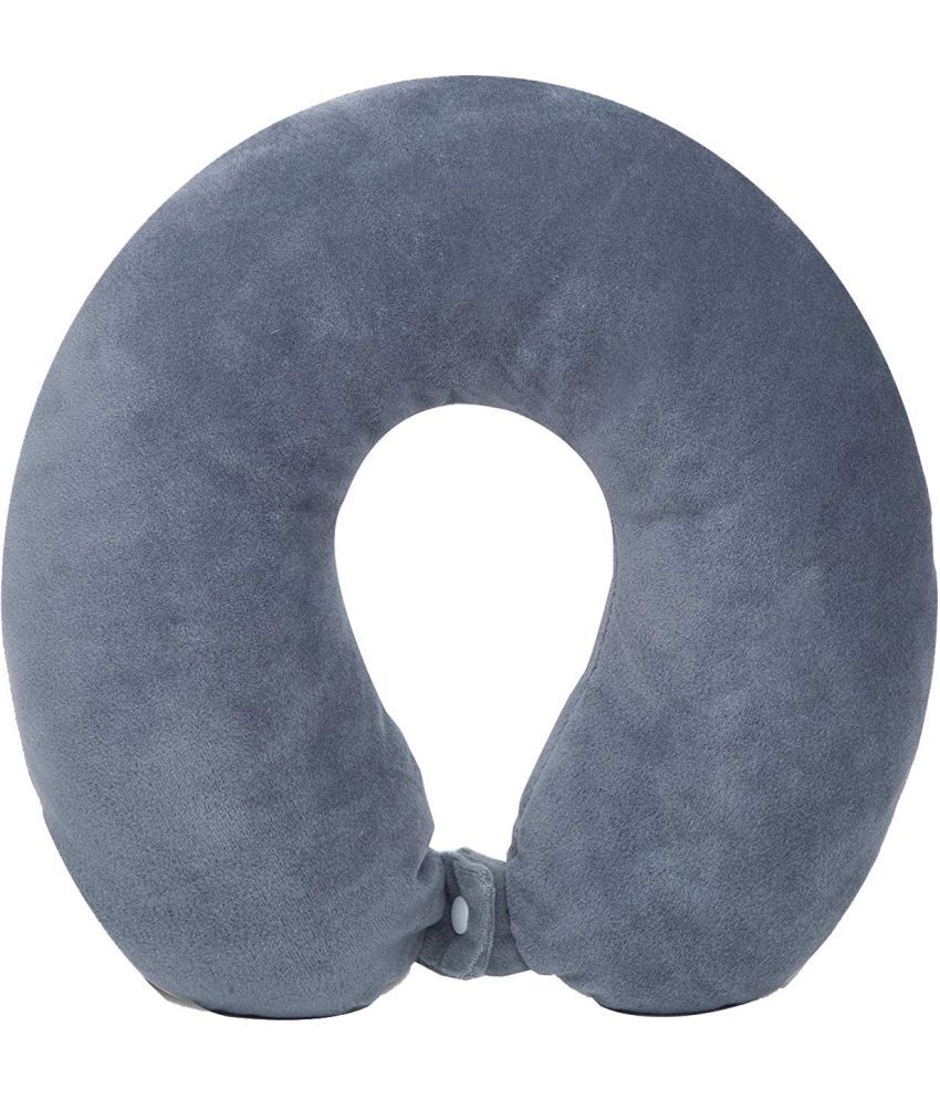     			JUZZII Grey Neck Pillow ( Pack of 1 )