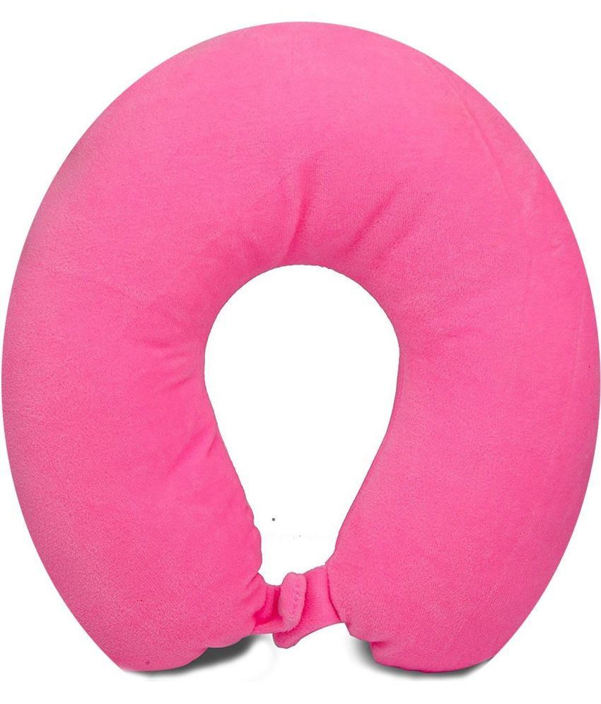     			JUZZII Pink Neck Pillow ( Pack of 1 )