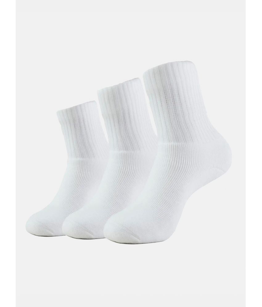     			Jockey 7030 Men Compact Cotton Terry Crew Length Socks With StayFresh Treatment - White (Pack of 3)