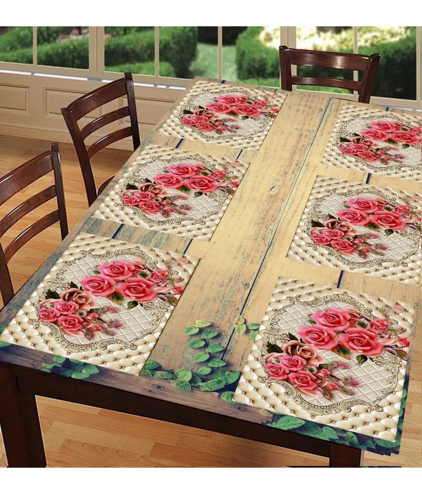     			Sanraksshan PVC Solid Rectangle Table Mats ( 40 cm x 32 cm ) Pack of 1 - Multi