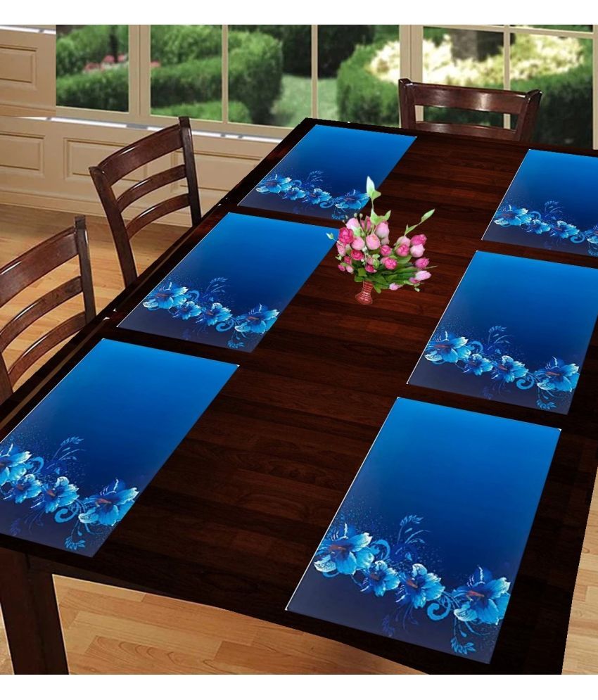     			Sanraksshan PVC Solid Rectangle Table Mats ( 40 cm x 32 cm ) Pack of 1 - Multi