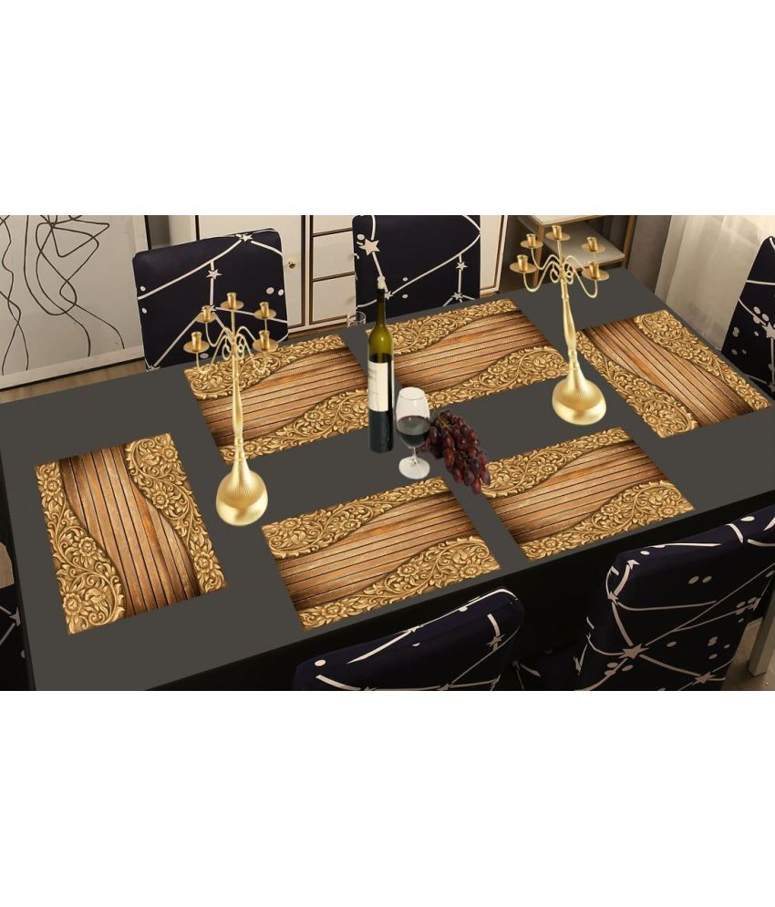     			Sanraksshan PVC Solid Rectangle Table Mats ( 40 cm x 32 cm ) Pack of 1 - Multi