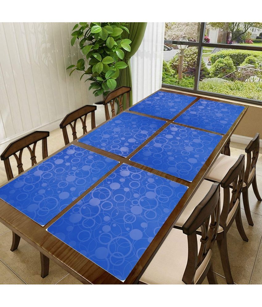     			Sanraksshan PVC Solid Rectangle Table Mats ( 40 cm x 32 cm ) Pack of 1 - Multi