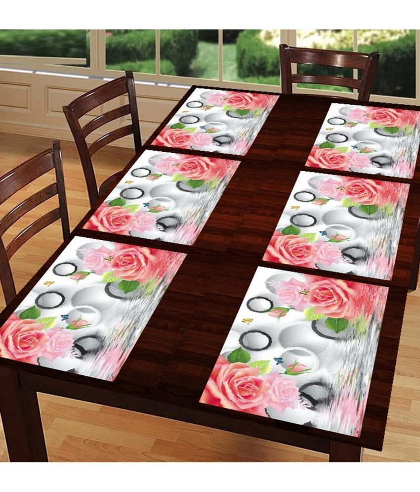     			Sanraksshan PVC Solid Rectangle Table Mats ( 40 cm x 32 cm ) Pack of 1 - Multi