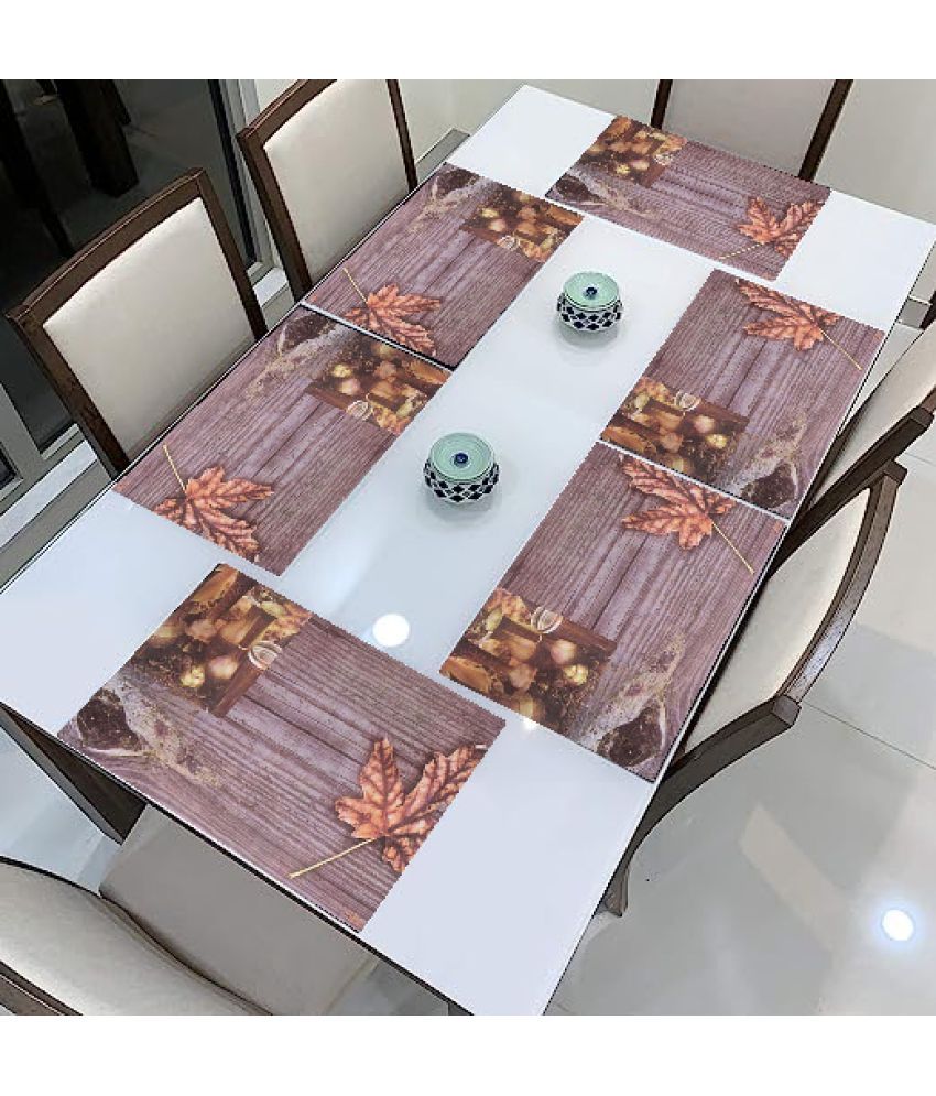     			Sanraksshan PVC Solid Rectangle Table Mats ( 40 cm x 32 cm ) Pack of 1 - Multi