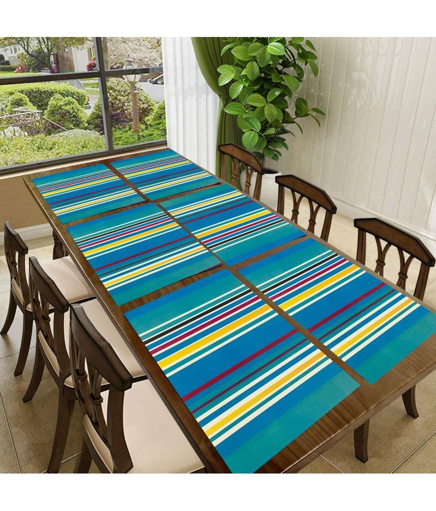     			Sanraksshan PVC Solid Rectangle Table Mats ( 40 cm x 32 cm ) Pack of 1 - Multi