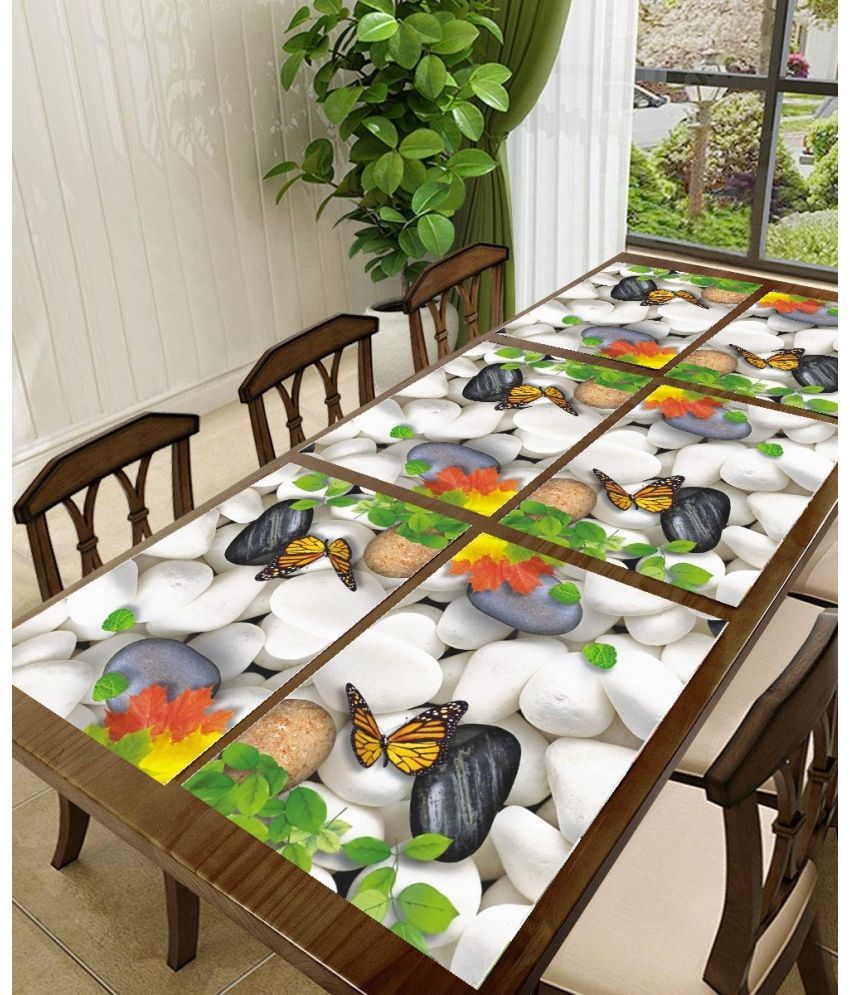     			Sanraksshan PVC Solid Rectangle Table Mats ( 40 cm x 32 cm ) Pack of 1 - Multi