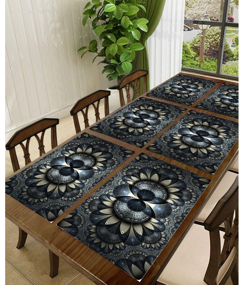     			Sanraksshan PVC Solid Rectangle Table Mats ( 40 cm x 32 cm ) Pack of 1 - Multi