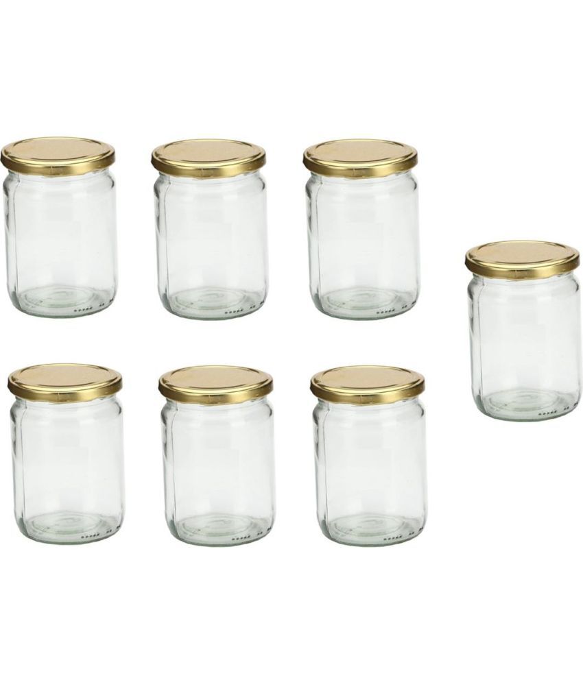     			Somil Glass Container Jar Glass Transparent Utility Container ( Set of 7 )