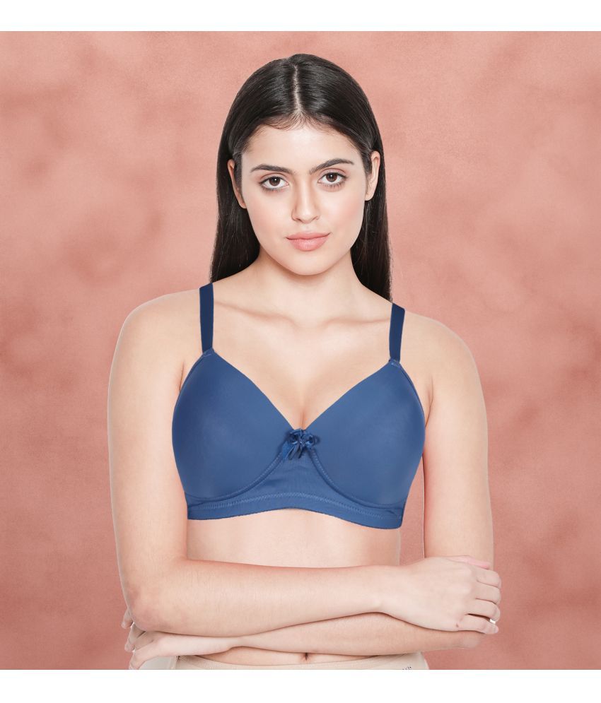     			Taabu Blue Nylon Lightly Padded Women's T-Shirt Bra ( Pack of 1 )