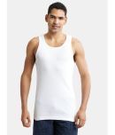 Jockey 8823 Men Super Combed Cotton Rib Round Neck Sleeveless Vest - White