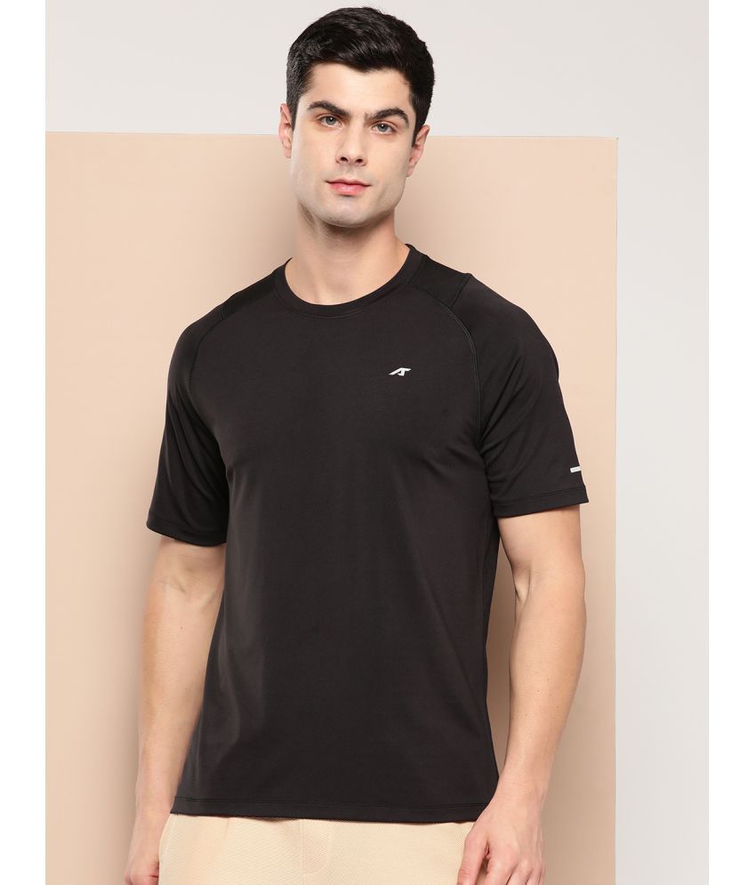     			Alcis Black Polyester Slim Fit Men's Sports T-Shirt ( Pack of 1 )