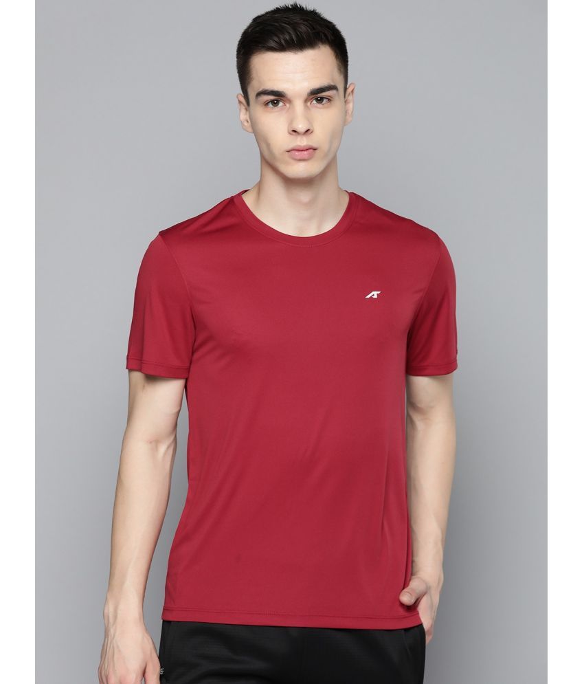     			Alcis Red Polyester Slim Fit Men's Sports T-Shirt ( Pack of 1 )