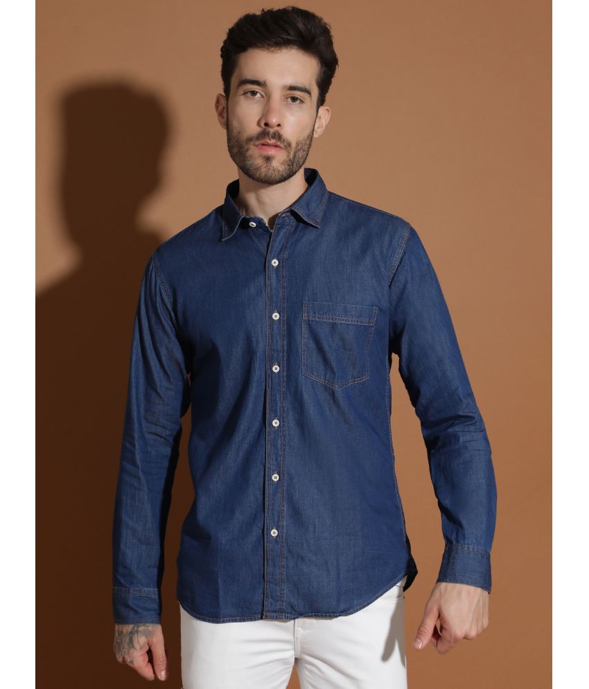     			EPPE Denim Regular Fit Solids Full Sleeves Men's Casual Shirt - Blue ( Pack of 1 )